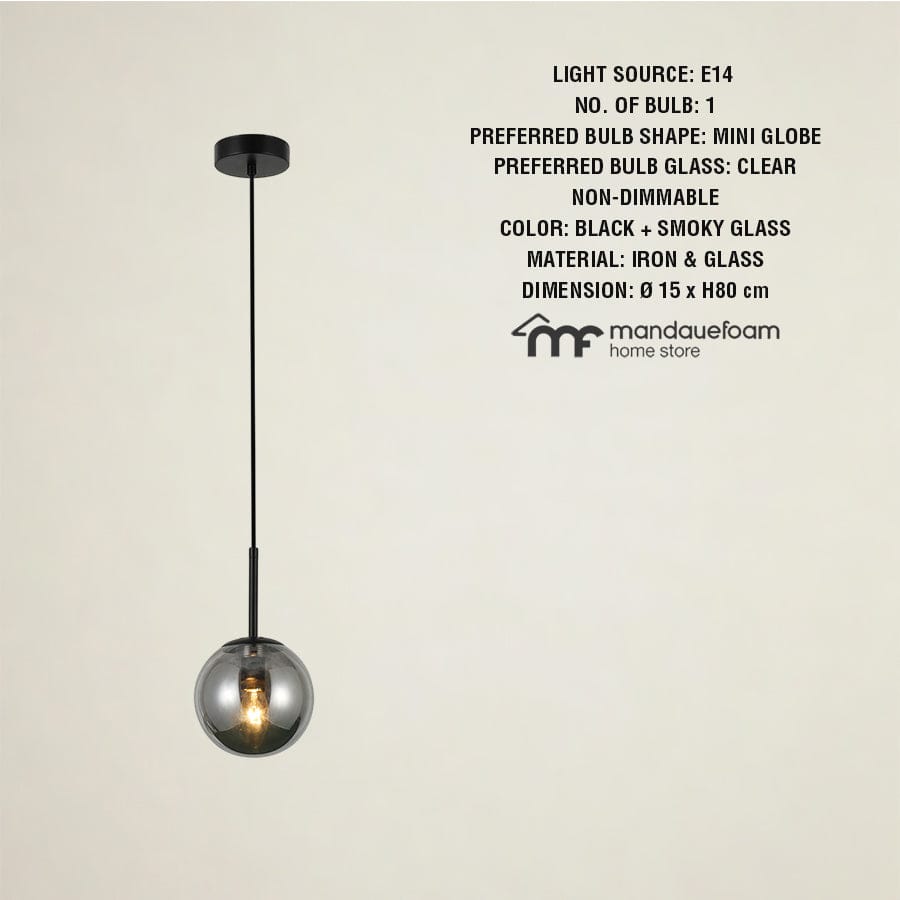 Giora Smoky Glass Pendant Light