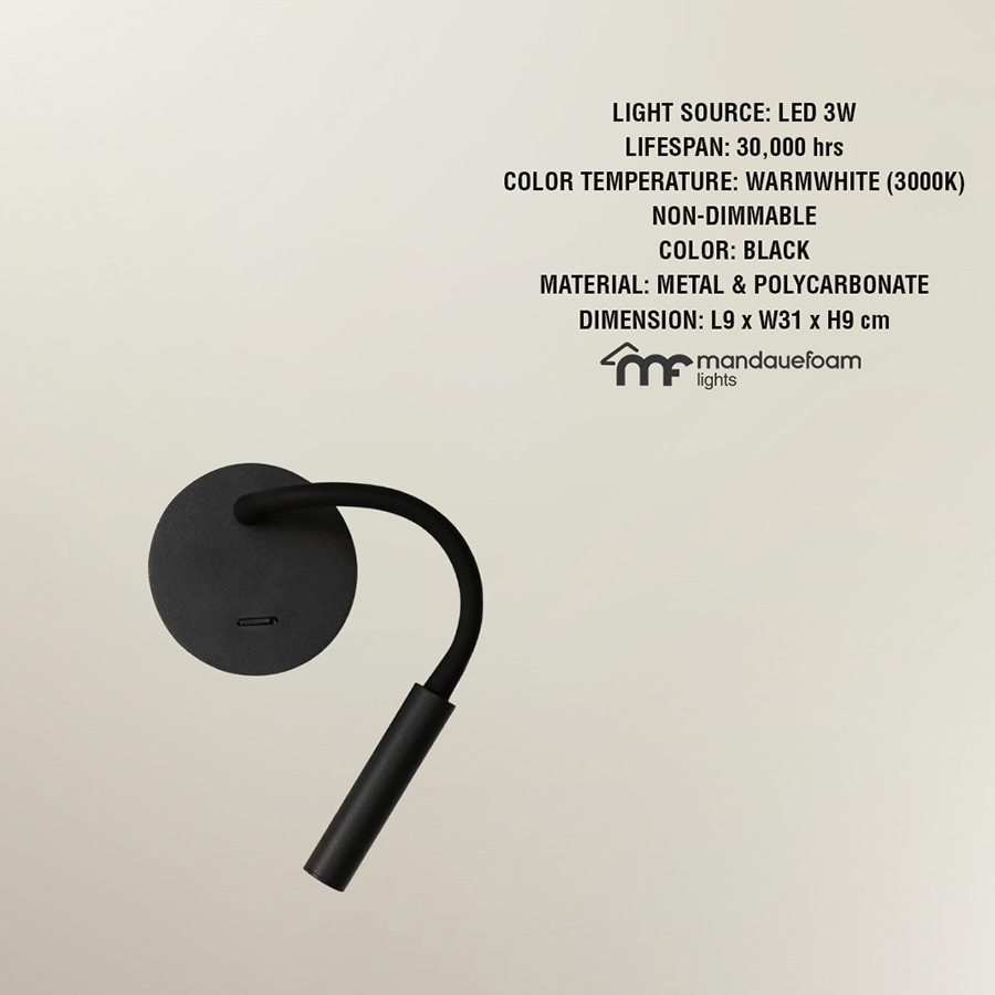 Giva LED Wall Spotlight with Flexible Neck