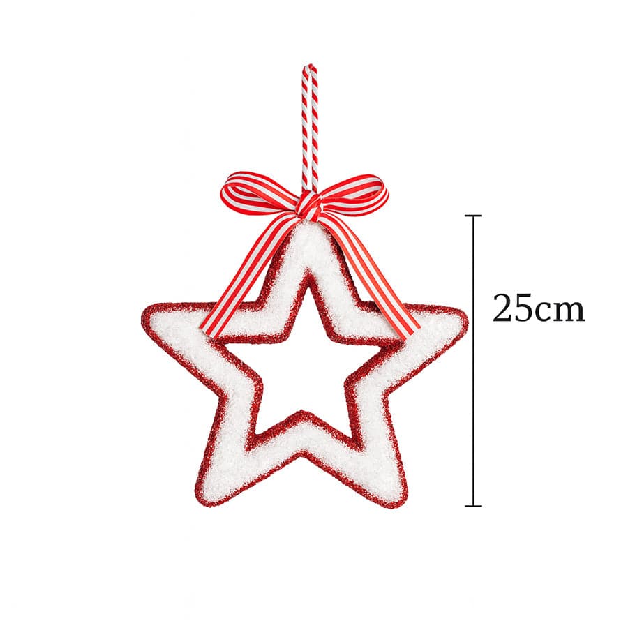 Glitter Star Hanging Ornament 25cm