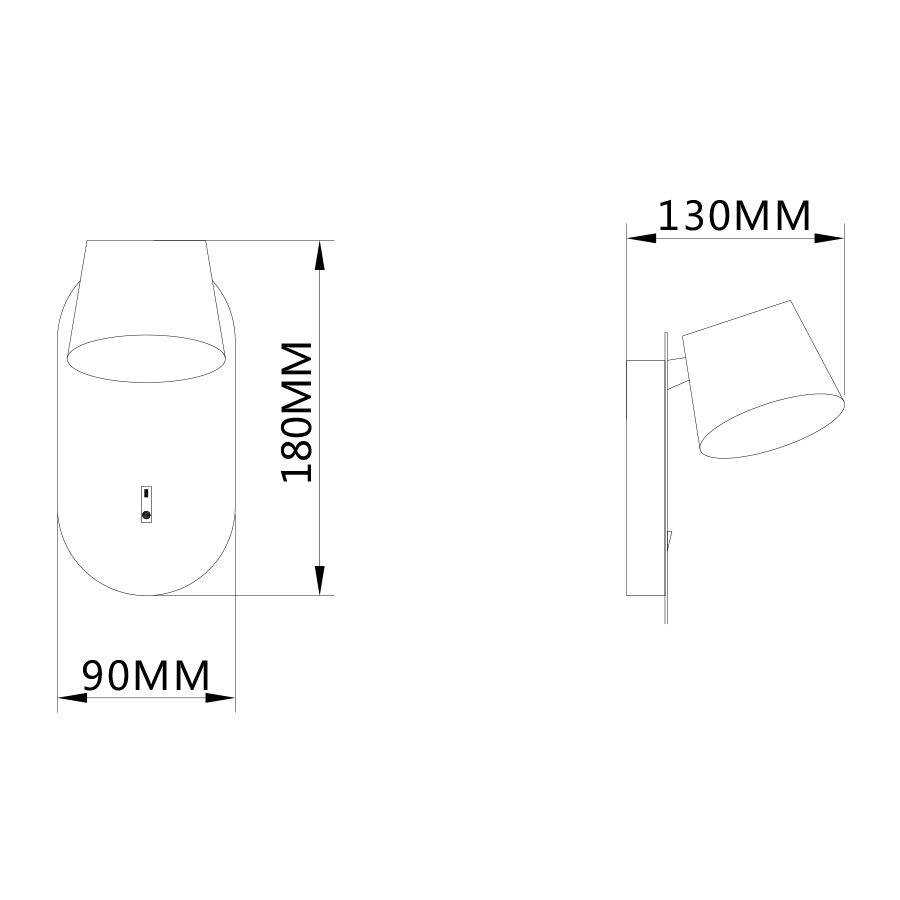 Gyda LED Wall Spotlight