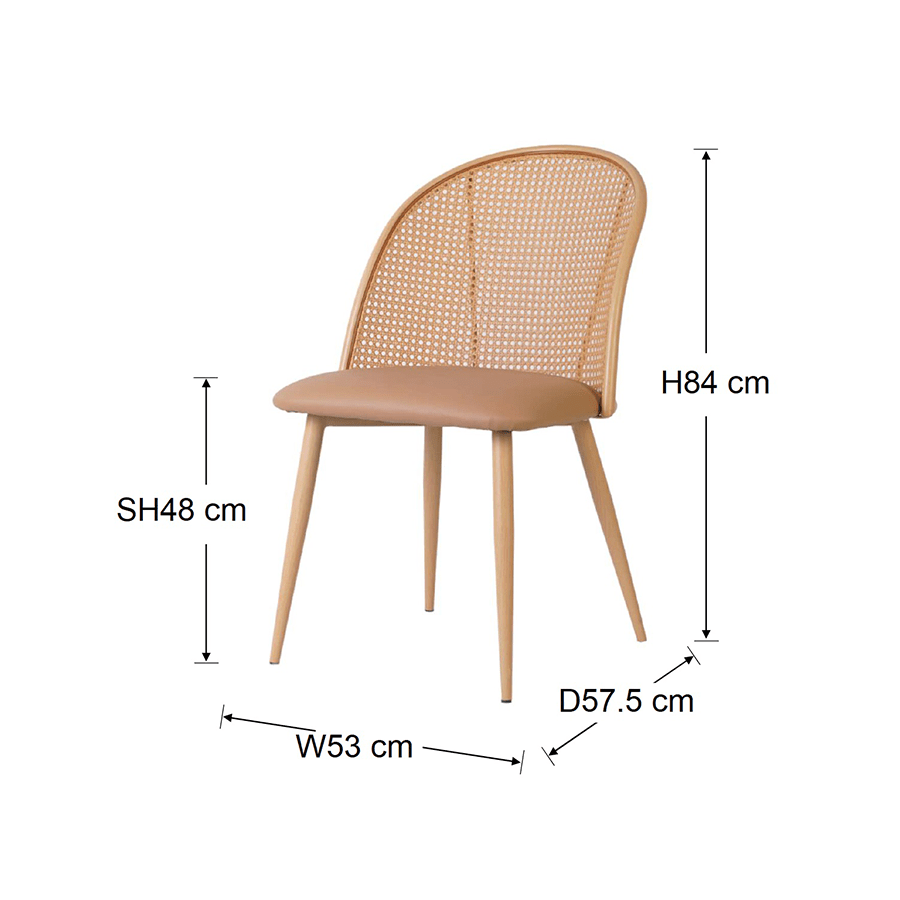 Hadwin Rattan Dining Chair Hadwin Rattan Dining Chair Mandaue Foam