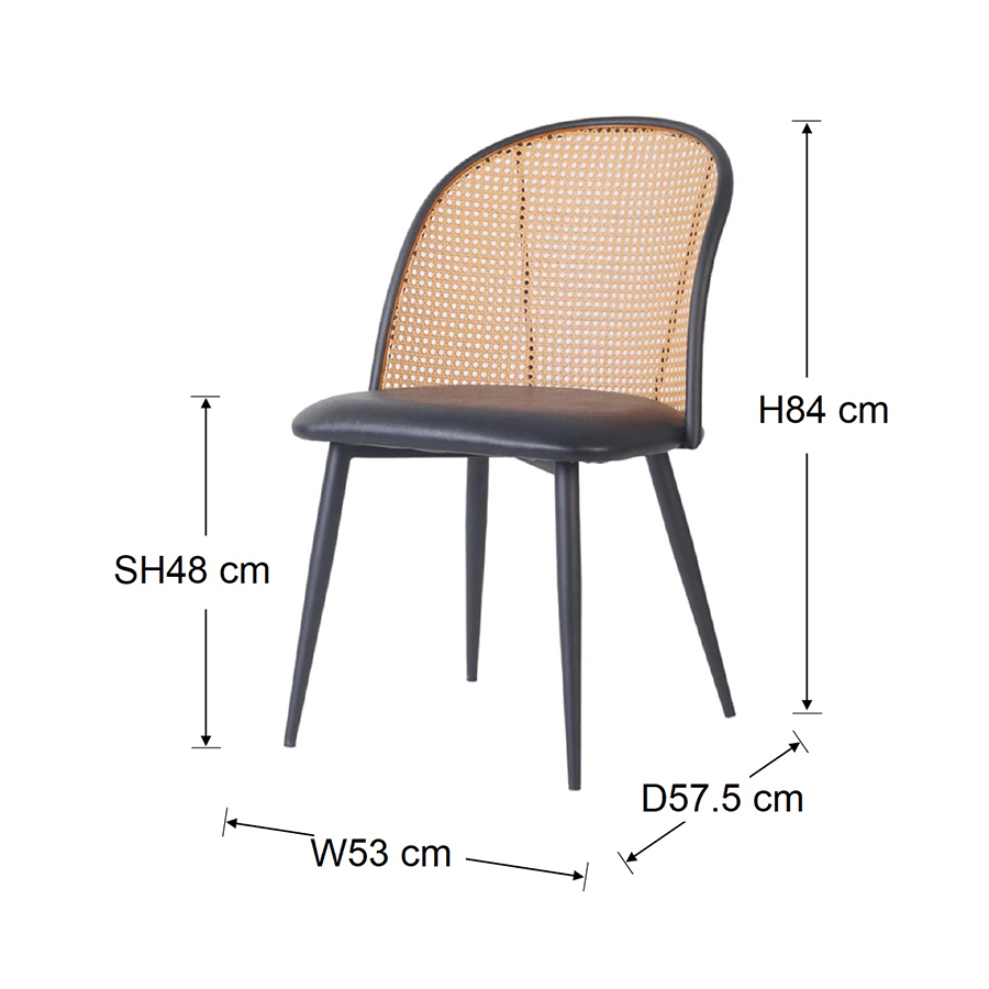 Hadwin Rattan Dining Chair Hadwin Rattan Dining Chair Mandaue Foam