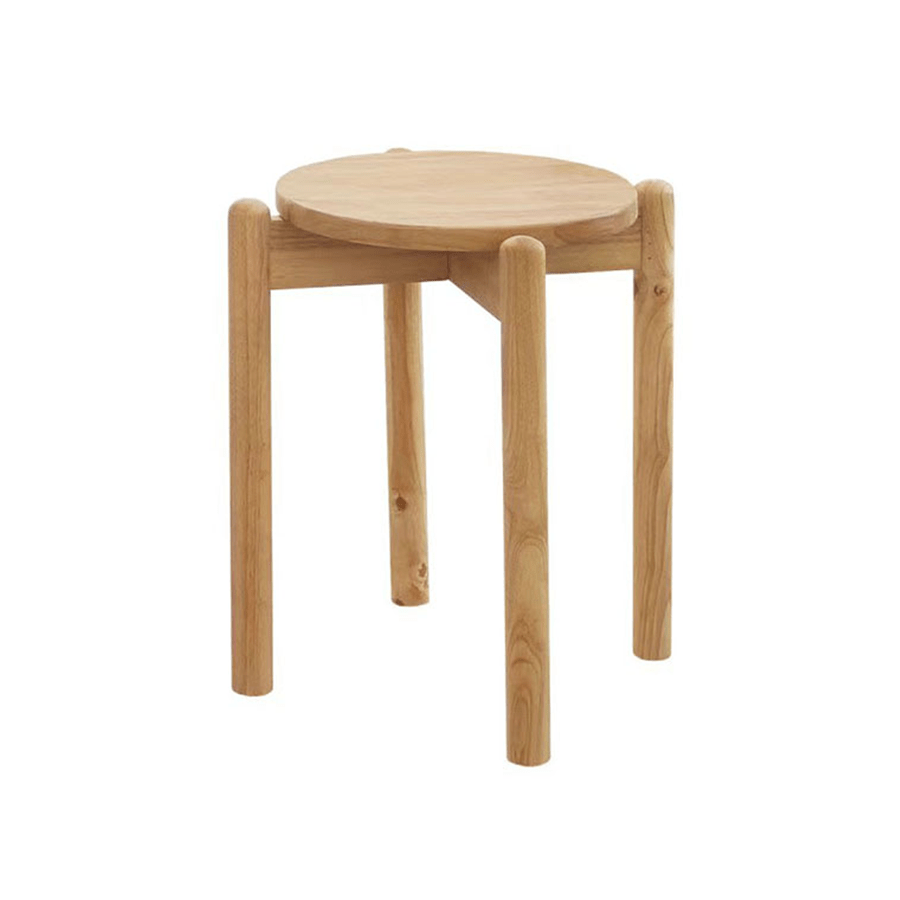 Hana Wooden Stool Hana Wooden Stool Natural Mandaue Foam