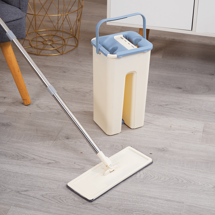 Hands-free Flat Mop with Wringer Bucket Hands-free Flat Mop with Wringer Bucket Mandaue Foam