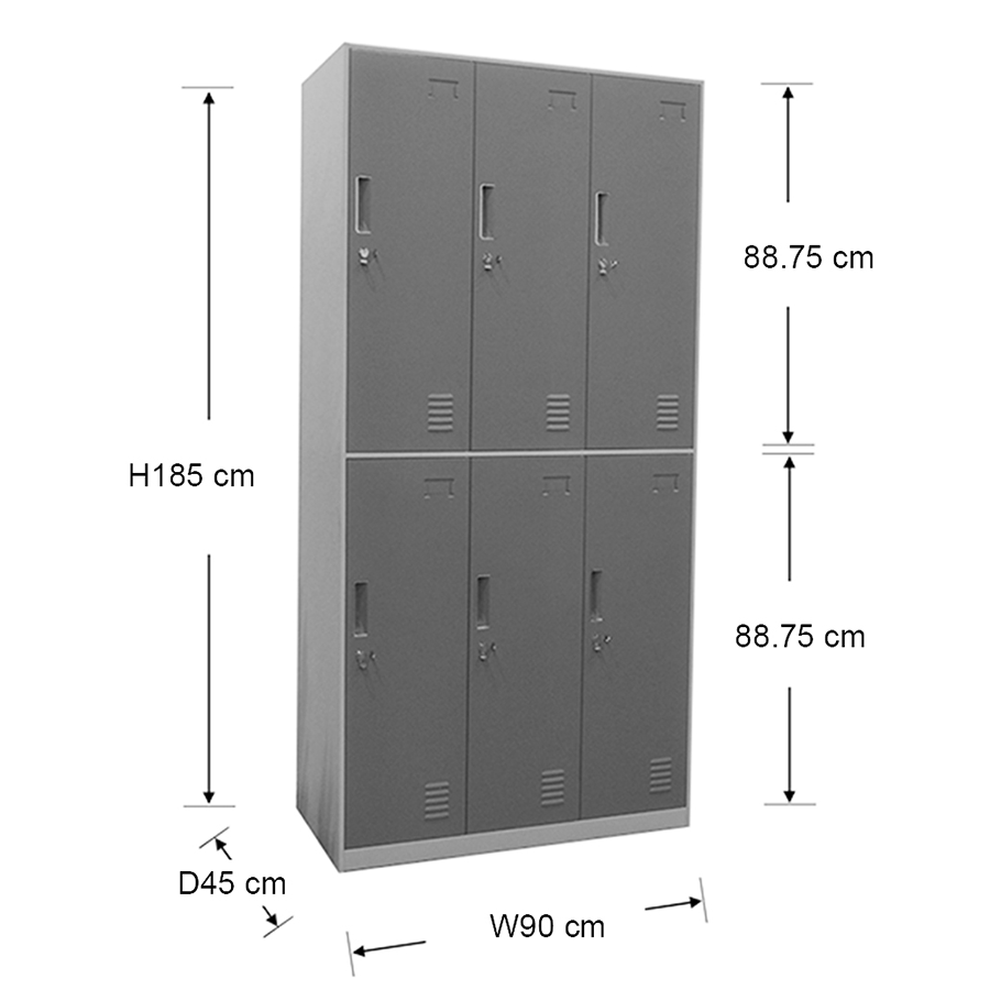 MORE HANLEY OPTIONS Hanley 6 Door Metal Locker Hanley 6 Door Metal Locker Mandaue Foam
