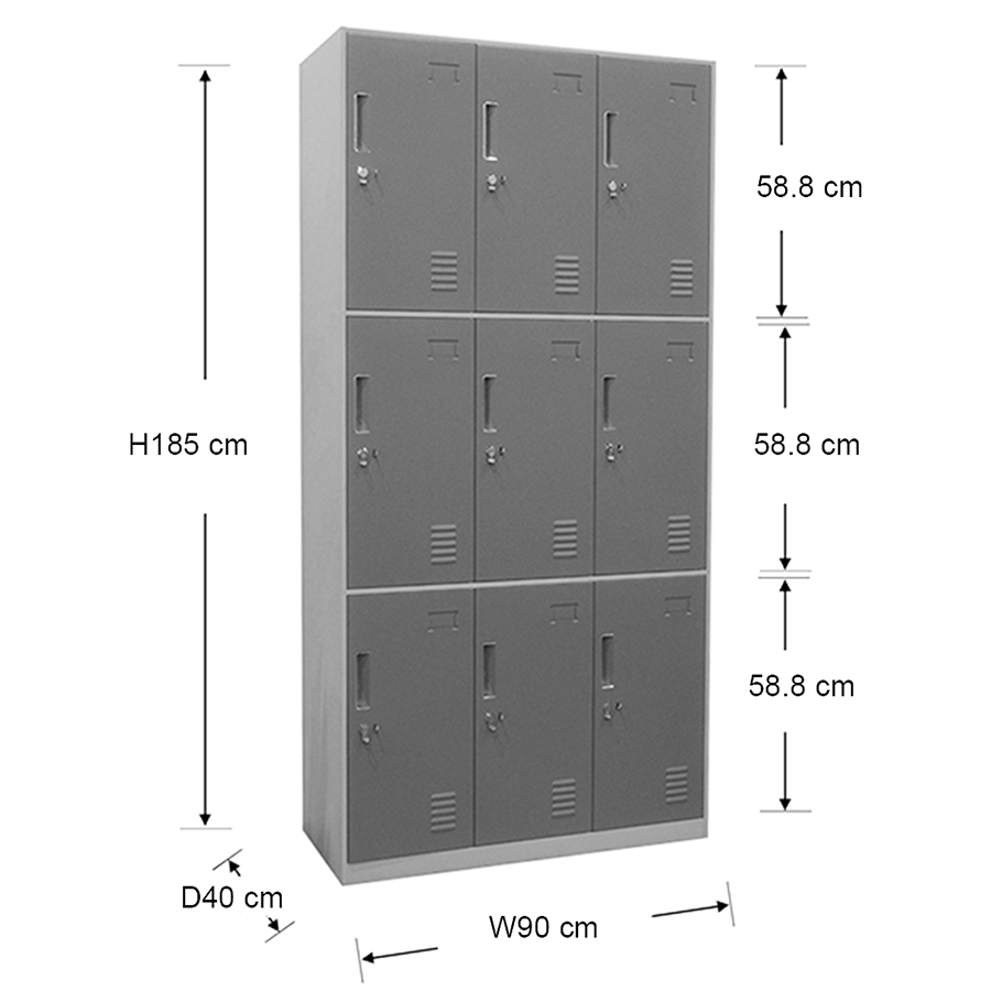 MORE HANLEY OPTIONS Hanley 9 Door Metal Locker Hanley 9 Door Metal Locker Mandaue Foam