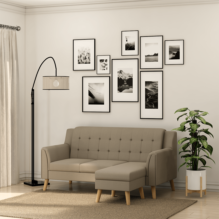 Hannah L-shape 3 Seat Sofa