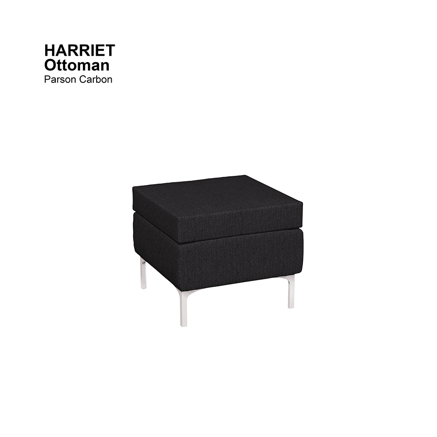 MORE HARRIET OPTIONS Harriet Ottoman Harriet Ottoman Fabric Parson Carbon Mandaue Foam