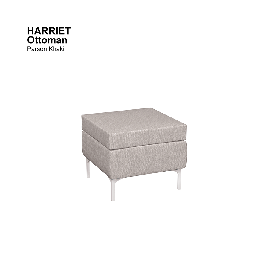 MORE HARRIET OPTIONS Harriet Ottoman Harriet Ottoman Fabric Parson Khaki Mandaue Foam