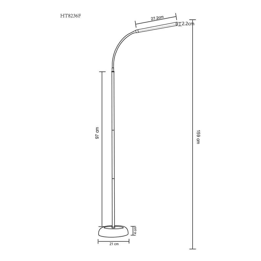 MORE HENKE OPTIONS Henke LED Floor Lamp with Flexible Neck Henke LED Floor Lamp with Flexible Neck Mandaue Foam