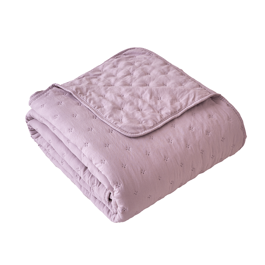 Holly Bedspread - Purple