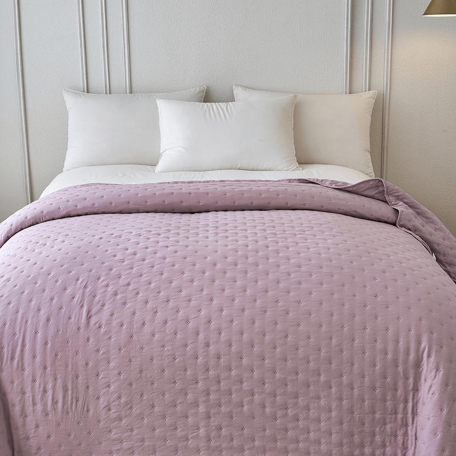 Holly Bedspread - Purple