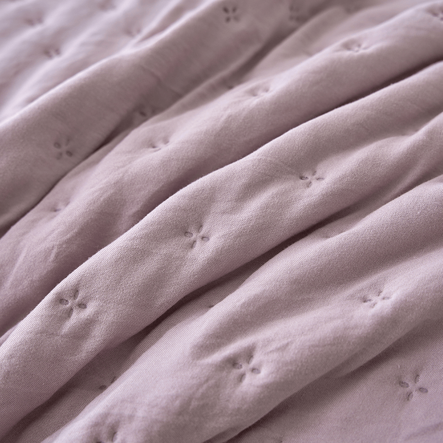 Holly Bedspread - Purple