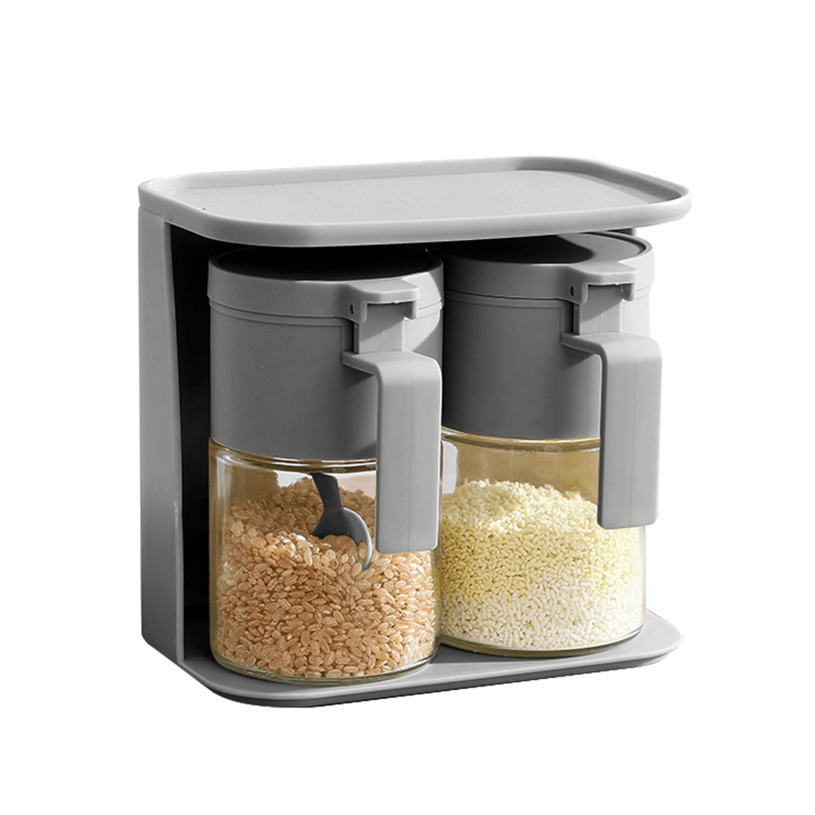 Hugo Spice Jar with Holder - 2pc Set