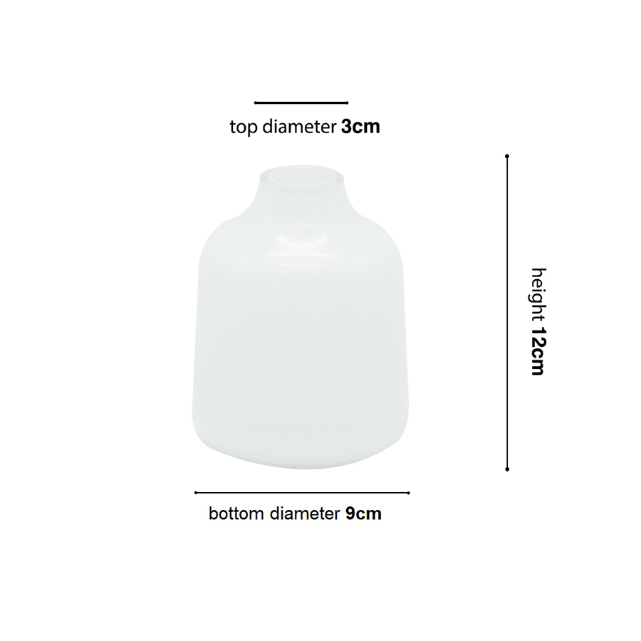 Hydria White Glass Vase Hydria White Glass Vase Mandaue Foam