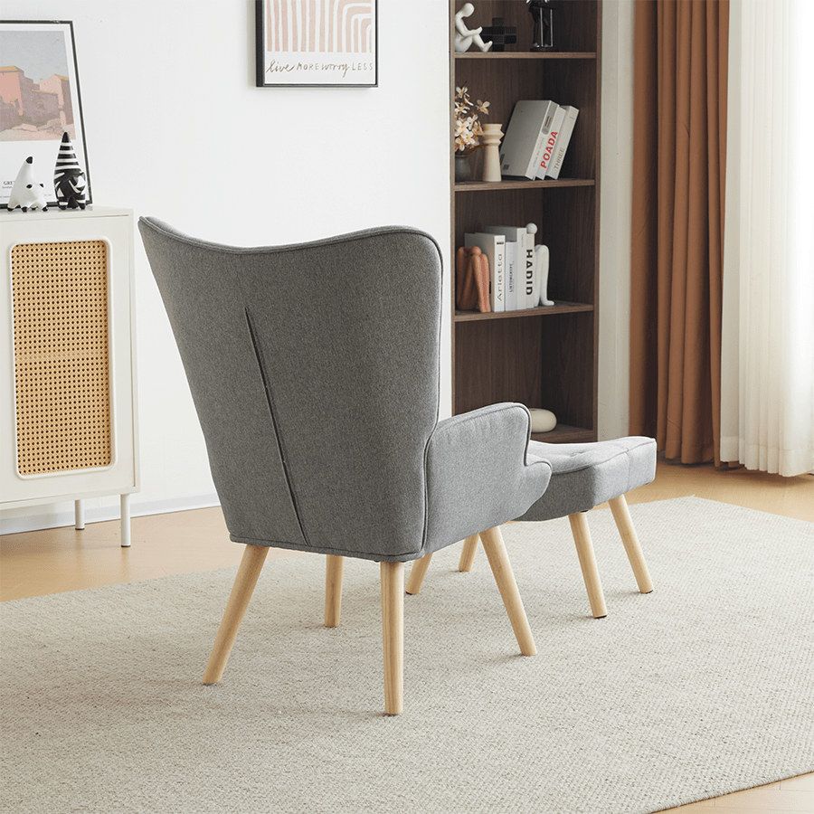 Ivan Armchair with Foot Stool Ivan Armchair with Foot Stool Mandaue Foam