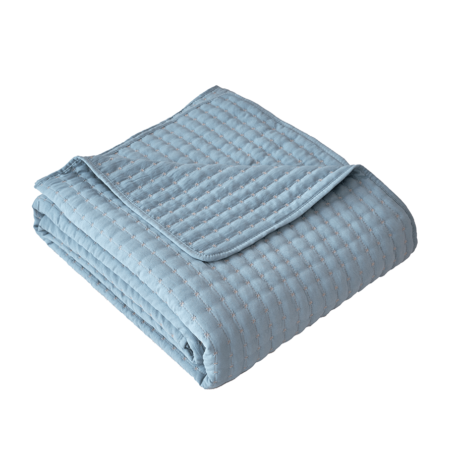 Ivy Bedspread - Blue