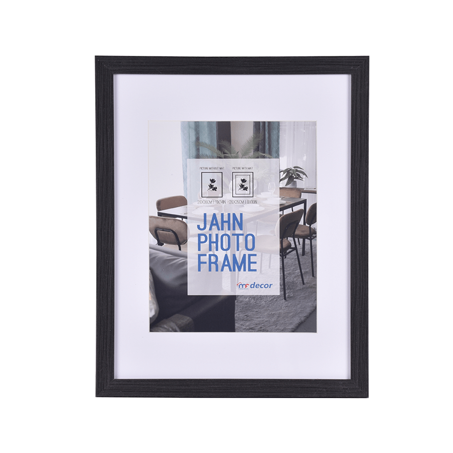 MORE JAHN OPTIONS Jahn Photo Frame with Mat 28x36cm Jahn Photo Frame with Mat 28x36cm Black Mandaue Foam