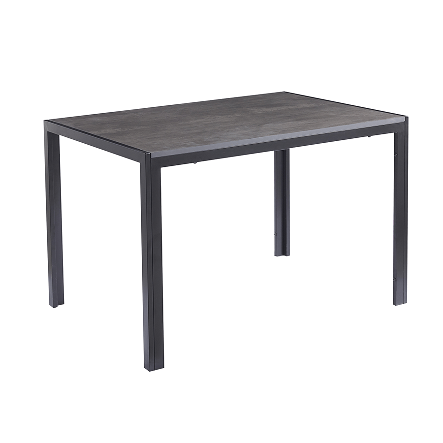 MORE JIMMI OPTIONS Jimmi 4 Seater Dining Table Jimmi 4 Seater Dining Table Cement + Black Mandaue Foam