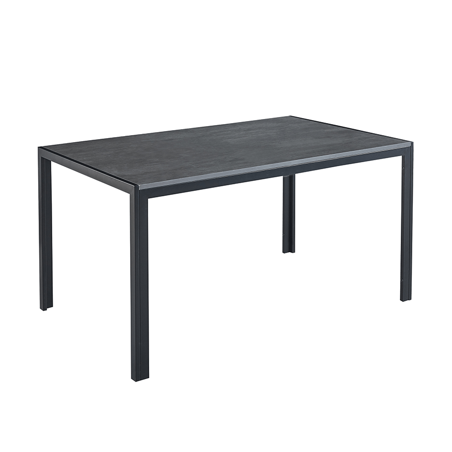 MORE JIMMI OPTIONS Jimmi 6 Seater Dining Table Jimmi 6 Seater Dining Table Cement + Black Mandaue Foam