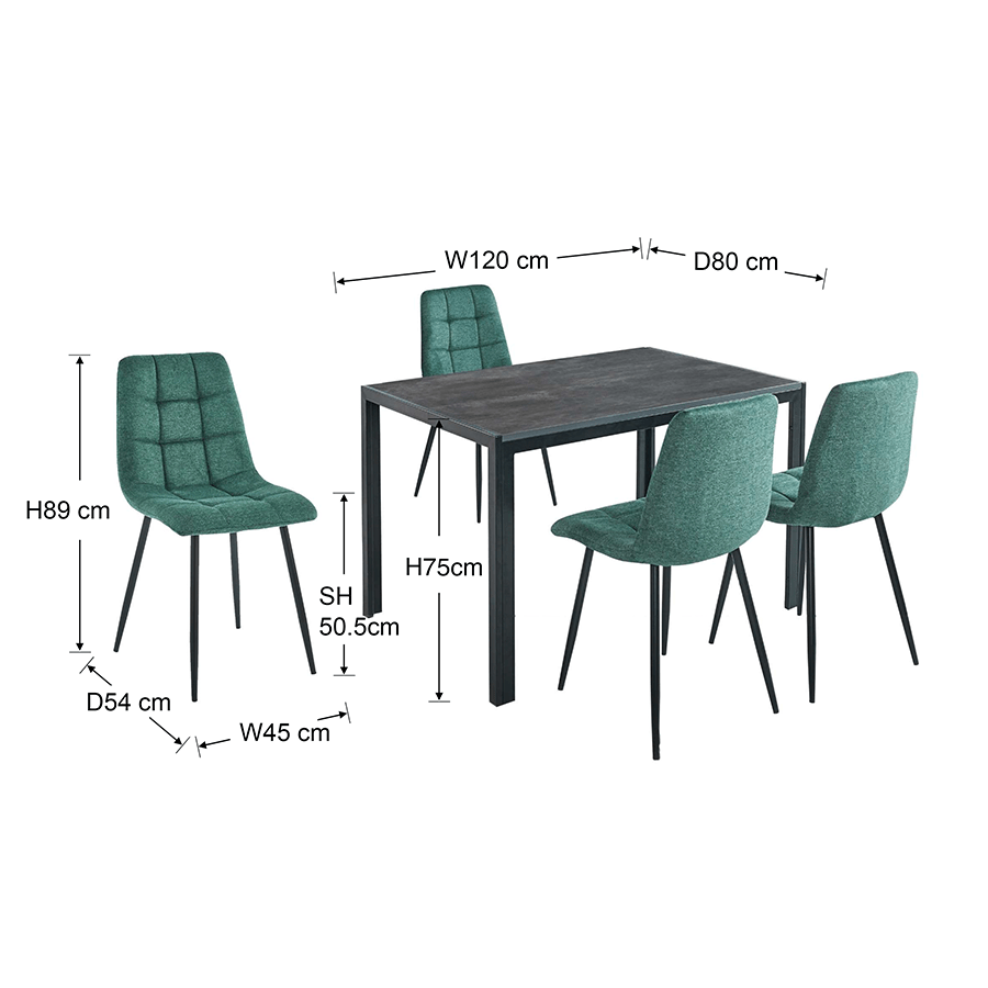 Jimmi+ Livia 4 Seater Dining Set Jimmi+ Livia 4 Seater Dining Set Mandaue Foam