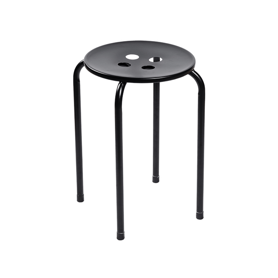 Johnie Stackable Stool Johnie Stackable Stool Black Mandaue Foam