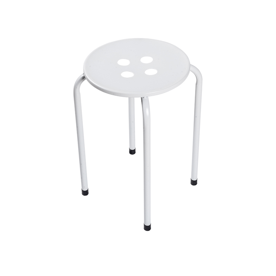 Johnie Stackable Stool Johnie Stackable Stool White Mandaue Foam