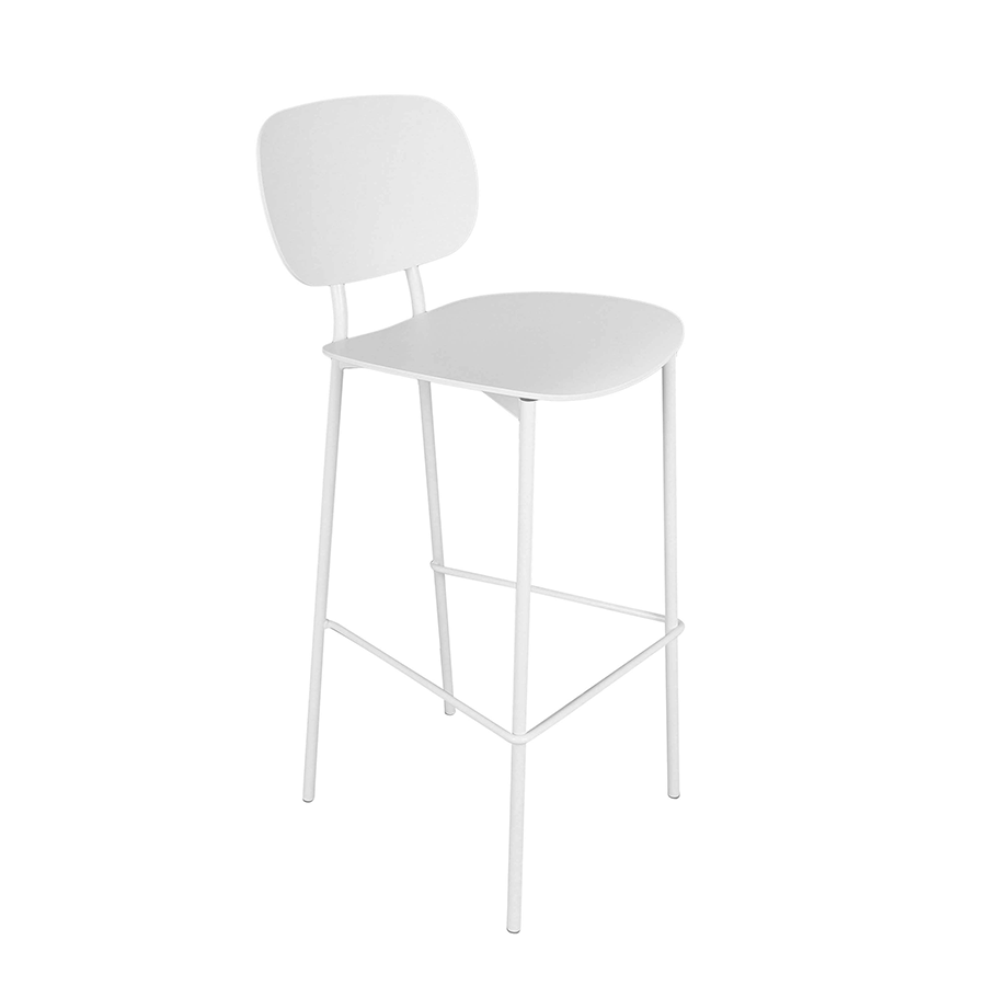Jorge Bar Chair Jorge Bar Chair White Mandaue Foam