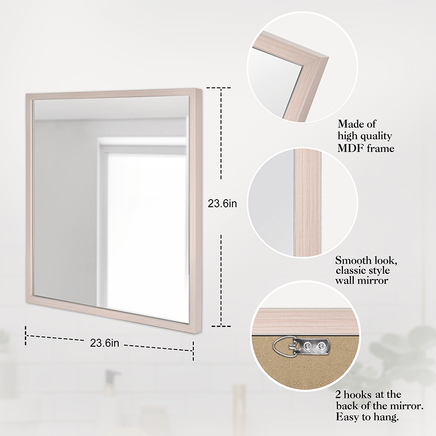 MORE JURI OPTIONS Juri Framed Mirror 60x60 cm Juri Framed Mirror 60x60 cm Mandaue Foam