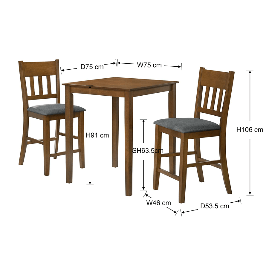 Kieran + Alana 2 Seater Pub Set Kieran + Alana 2 Seater Pub Set Mandaue Foam