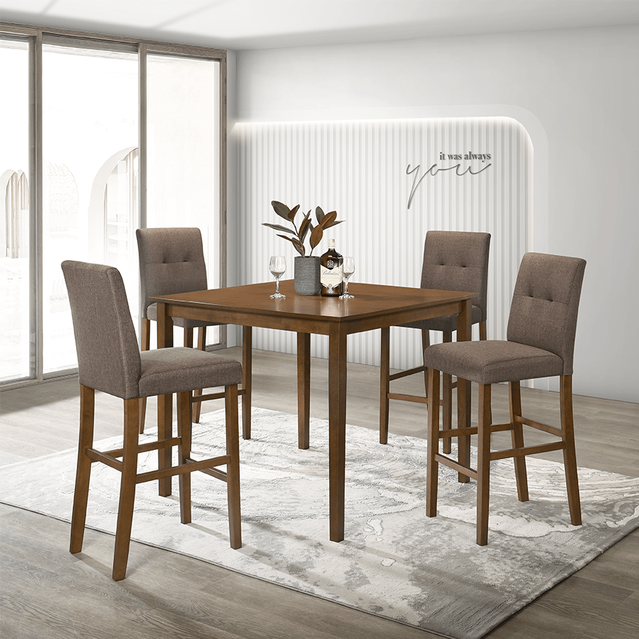 Kieran + Ayla 4 Seater Pub Dining Set Kieran + Ayla 4 Seater Pub Dining Set Mandaue Foam