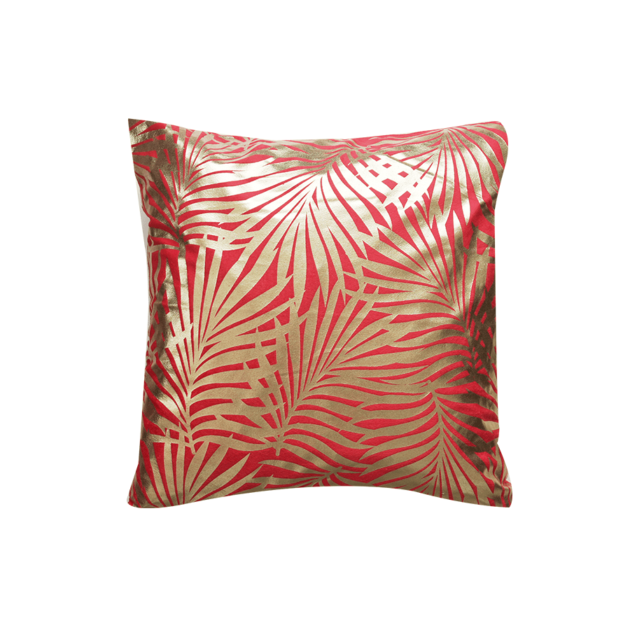 Killian Red Jungle Throw Pillowcase