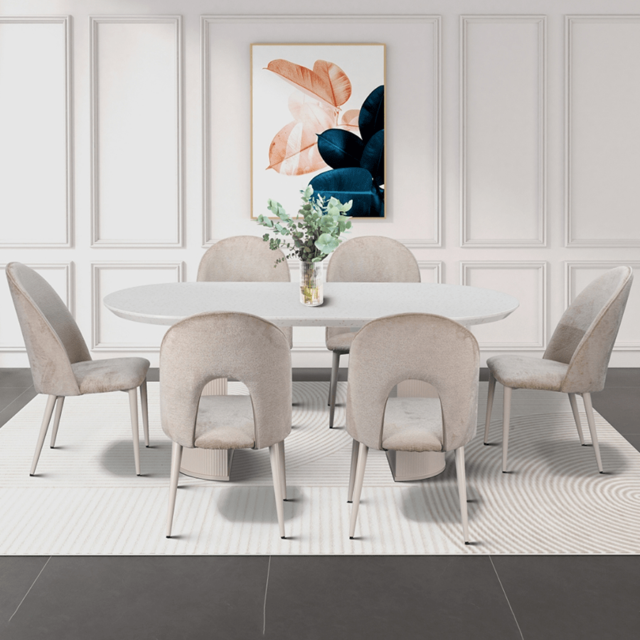 MORE KINSLEY OPTIONS Kinsley 6 Seater Oval Dining Set Kinsley 6 Seater Oval Dining Set Mandaue Foam