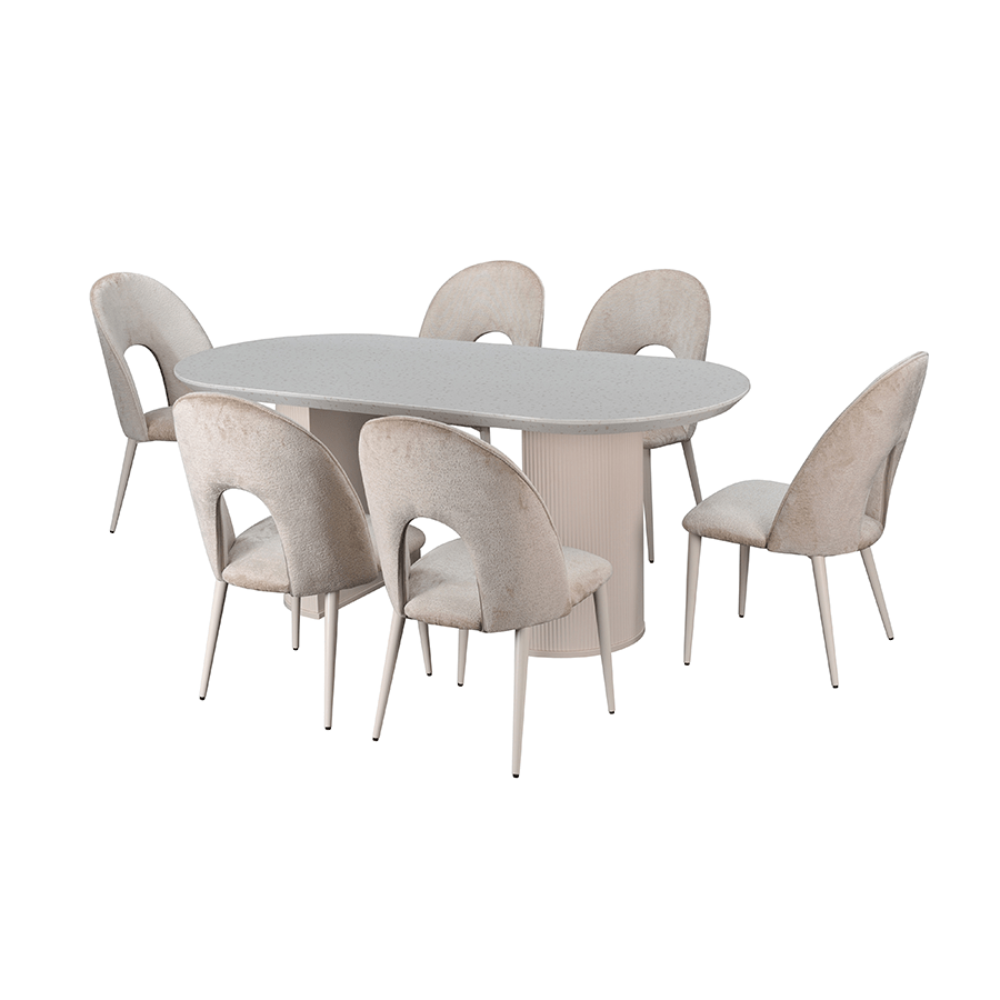 MORE KINSLEY OPTIONS Kinsley 6 Seater Oval Dining Set Kinsley 6 Seater Oval Dining Set Mandaue Foam