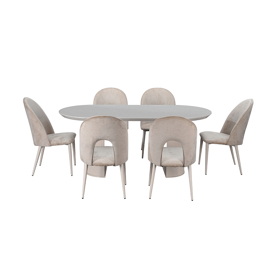 MORE KINSLEY OPTIONS Kinsley 6 Seater Oval Dining Set Kinsley 6 Seater Oval Dining Set Mandaue Foam