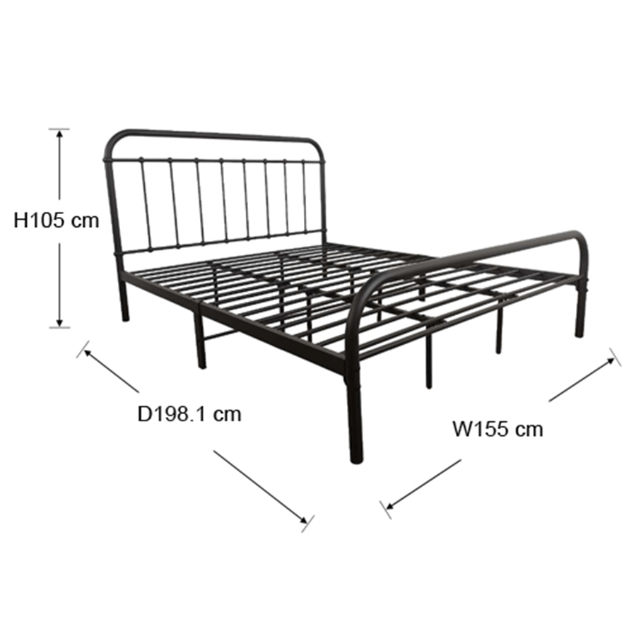 #size_Queen Bed 60x75