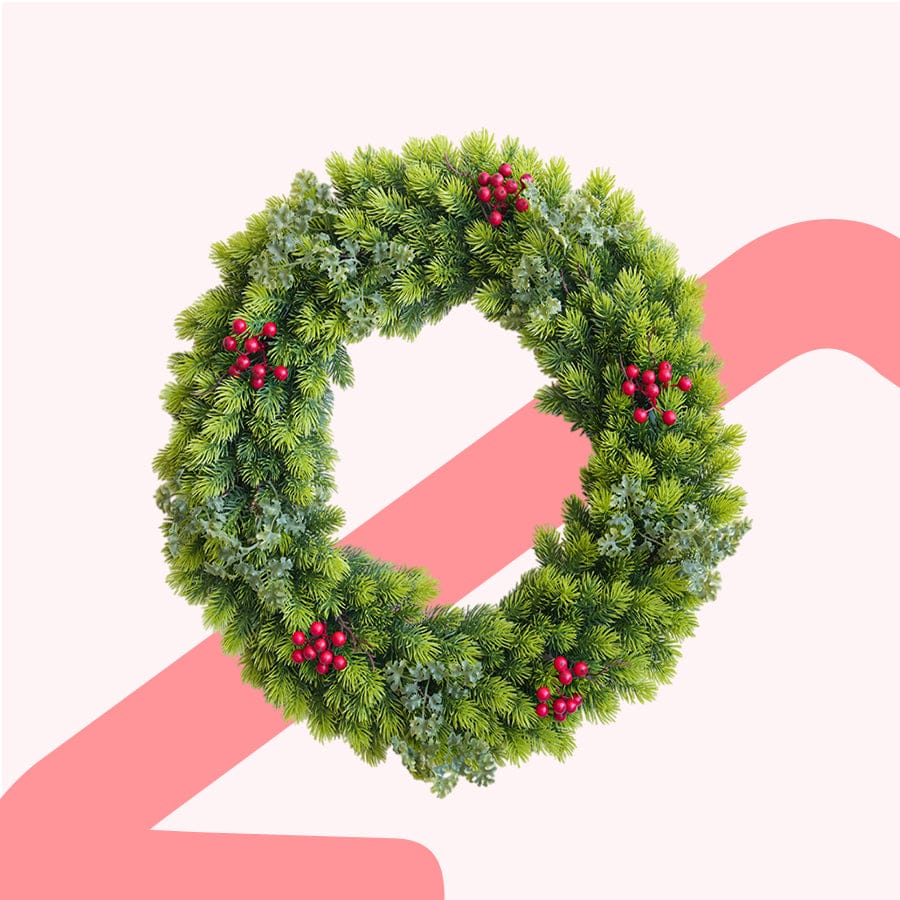 Lacebark Pine Wreath 54cm
