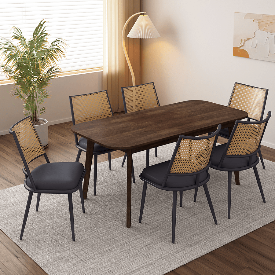 Lachie Rattan Dining Chair Lachie Rattan Dining Chair Mandaue Foam