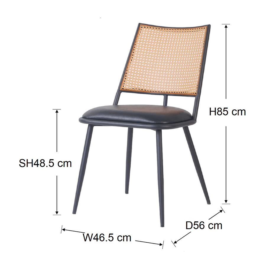 Lachie Rattan Dining Chair Lachie Rattan Dining Chair Mandaue Foam