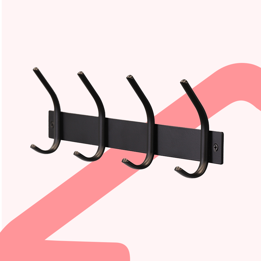 Lana Wall Mounted 4 Hooks