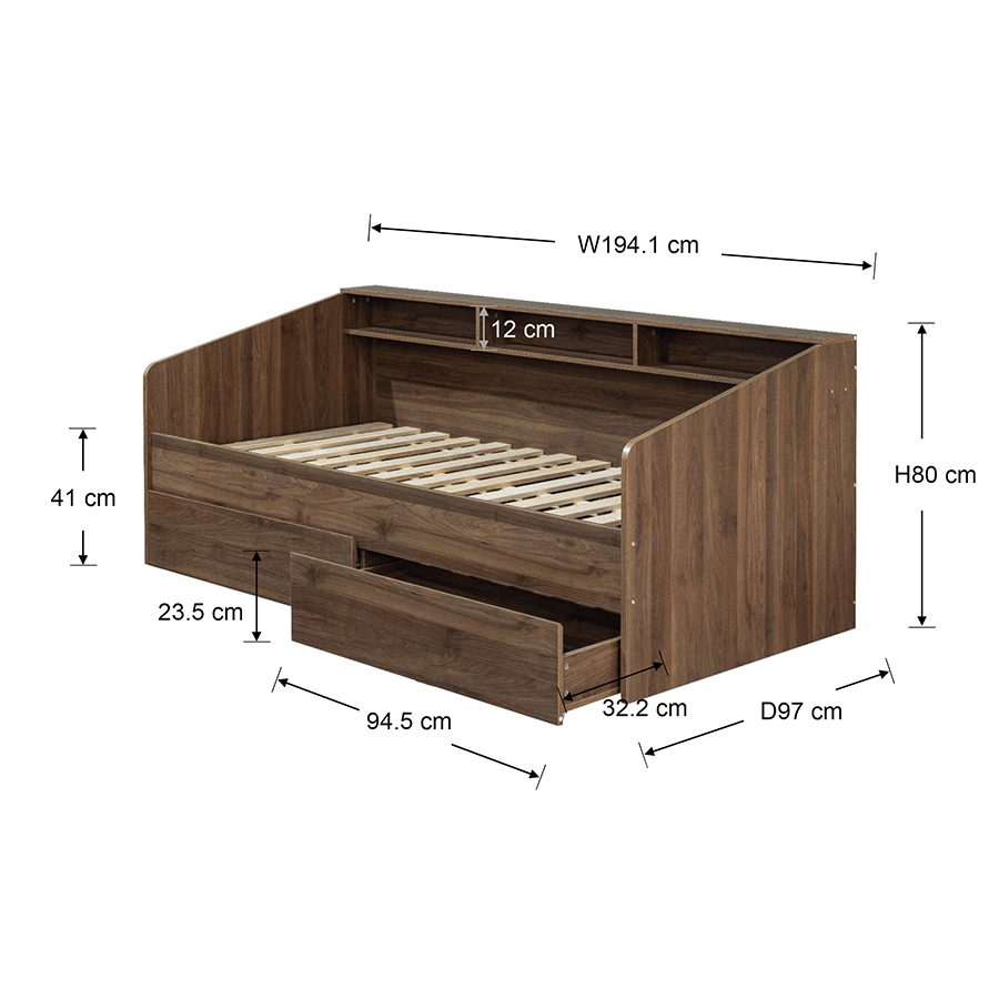 Larisa Daybed with Drawer Larisa Daybed with Drawer Mandaue Foam