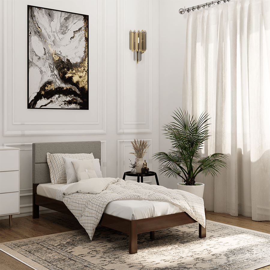 MORE LENNON OPTIONS Lennon 36x75" Bed - Walnut Brown Lennon 36x75" Bed - Walnut Brown Mandaue Foam