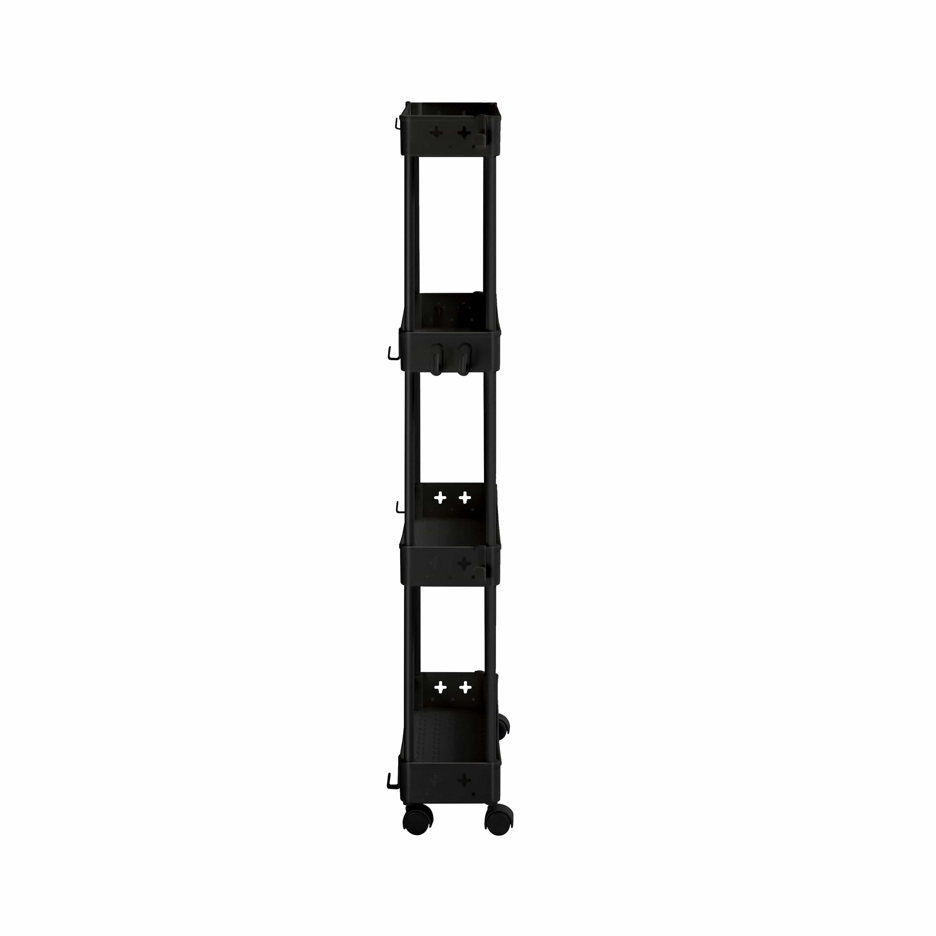 Levo 4 Tier Slim Plastic Trolley