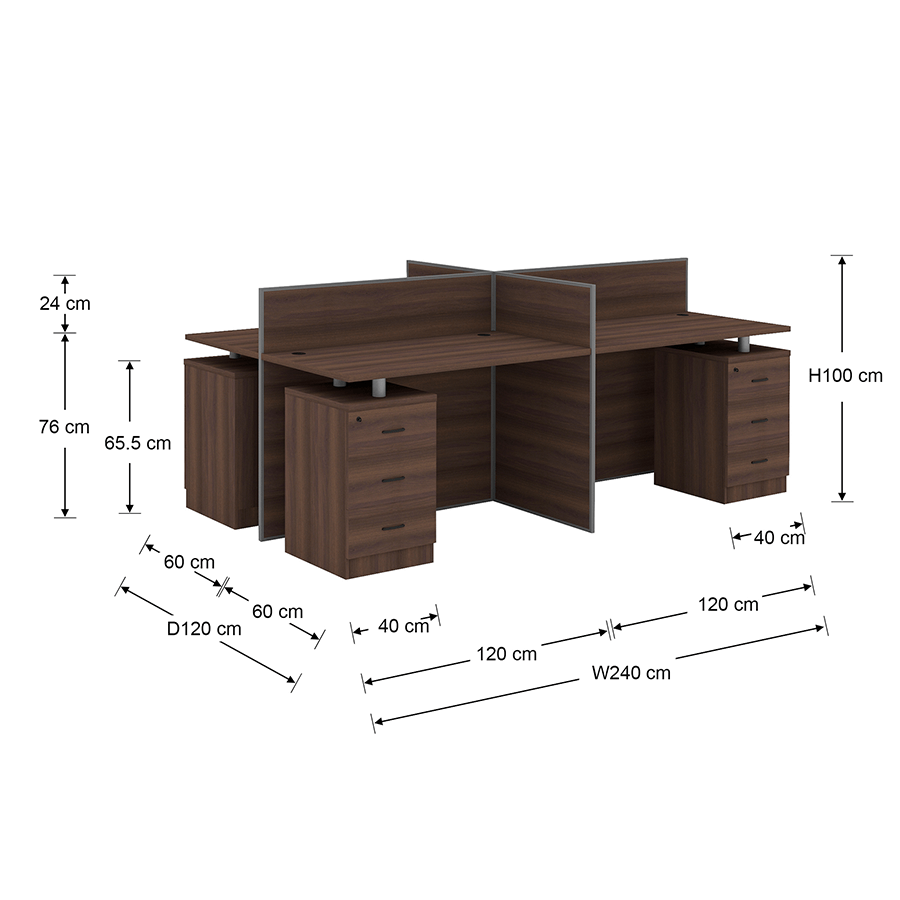 Lexi Partition with 4 Fixed Drawers Lexi Partition with 4 Fixed Drawers Mandaue Foam