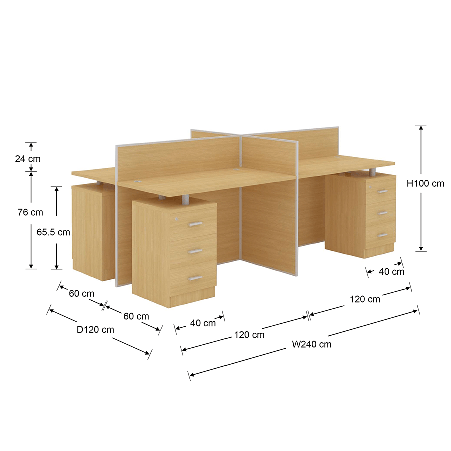 Lexi Partition with 4 Fixed Drawers Lexi Partition with 4 Fixed Drawers Mandaue Foam