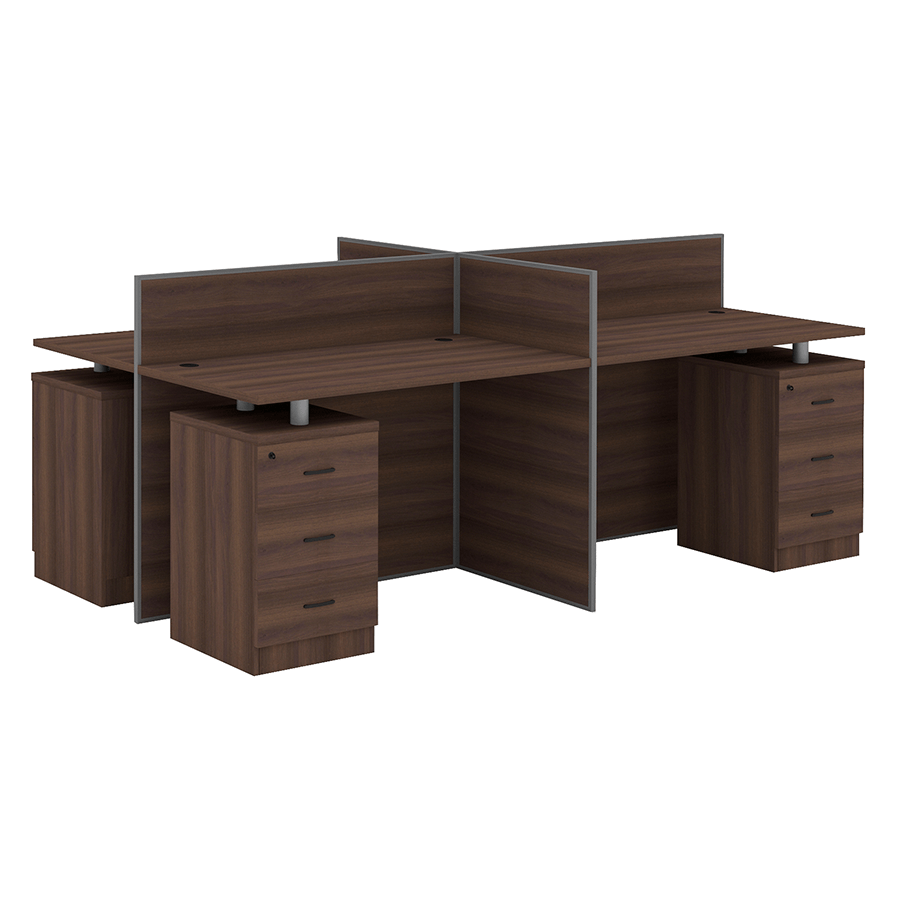 Lexi Partition with 4 Fixed Drawers Lexi Partition with 4 Fixed Drawers Walnut Mandaue Foam