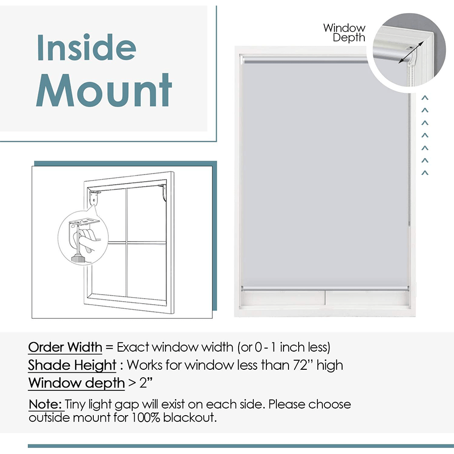Light Gray Blackout Roller Shades Light Gray Blackout Roller Shades Mandaue Foam