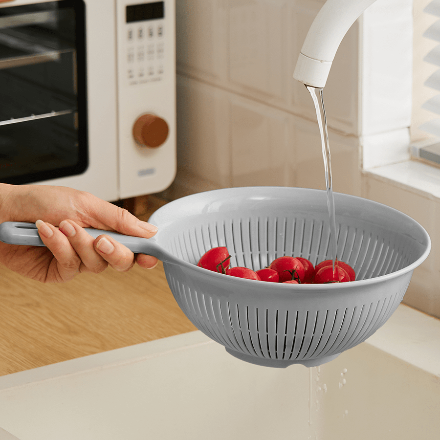 Lin Plastic Colander with Handle Lin Plastic Colander with Handle Mandaue Foam