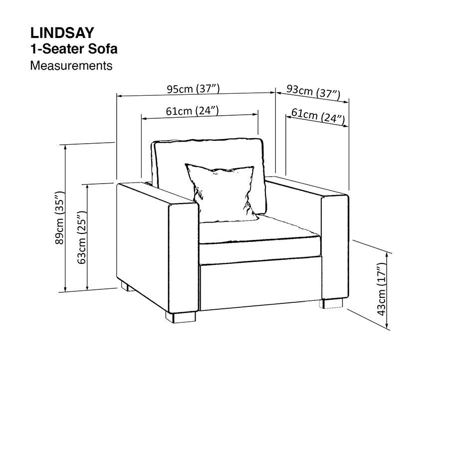 MORE LINDSAY OPTIONS Lindsay 1 Seater Sofa Lindsay 1 Seater Sofa Mandaue Foam