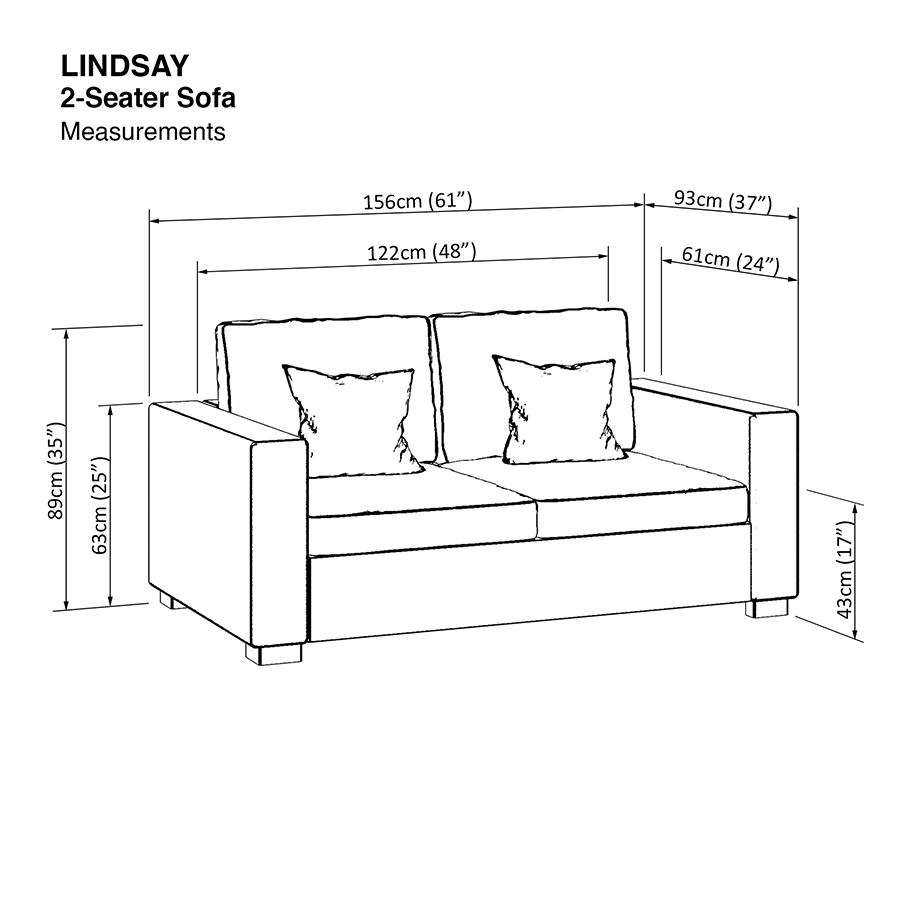 Lindsay 2 Seater Sofa
